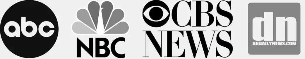 ABC, NBC, CBS News and Bowling Green Daily News
